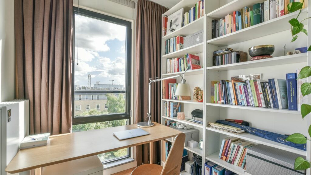 home office bookshelves